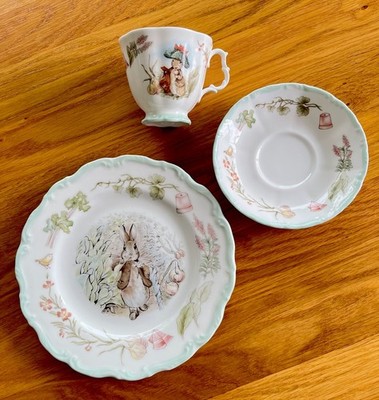 Brambly Hedge Royal Albert Tee Gedeck Benj Bunny Beatrix Potter I. Wahl, wie NEU