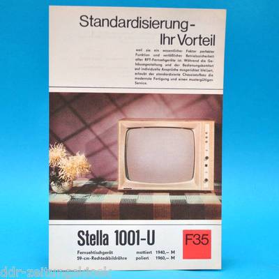 TV table unit Stella 1001-U German Democratic Republic 1969 59-picture | Brochure advertising Dewag F35