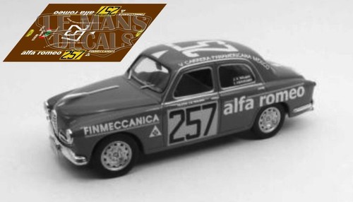 Decals Alfa Romeo 1900 TI Panamericana 1954 1:32 1:43 1:24 1:18 slot calcas - Picture 5 of 6