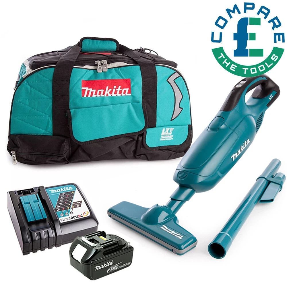 Makita DCL182 18V 500ml Vacuum Cleaner + 1 x Battery, Charger & LXT400 Bag eBay