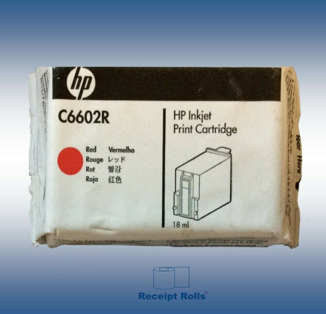 Hewlett Packard C6602R Red Thermal Ink Cartridge 3 cartridges