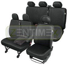 Sitzbezüge Schonbezüge SET QJ für Hyundai H-1 H1 Kunstleder schwarz