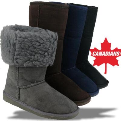 INDIGO kuschelige Boots CANADIANS Stulpe krempelbar 4 Farben Gr.28-35