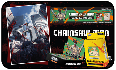 ENGLISH Weiss Schwarz - Chainsaw Man (S96) BB + TD Playset 4x RR/R