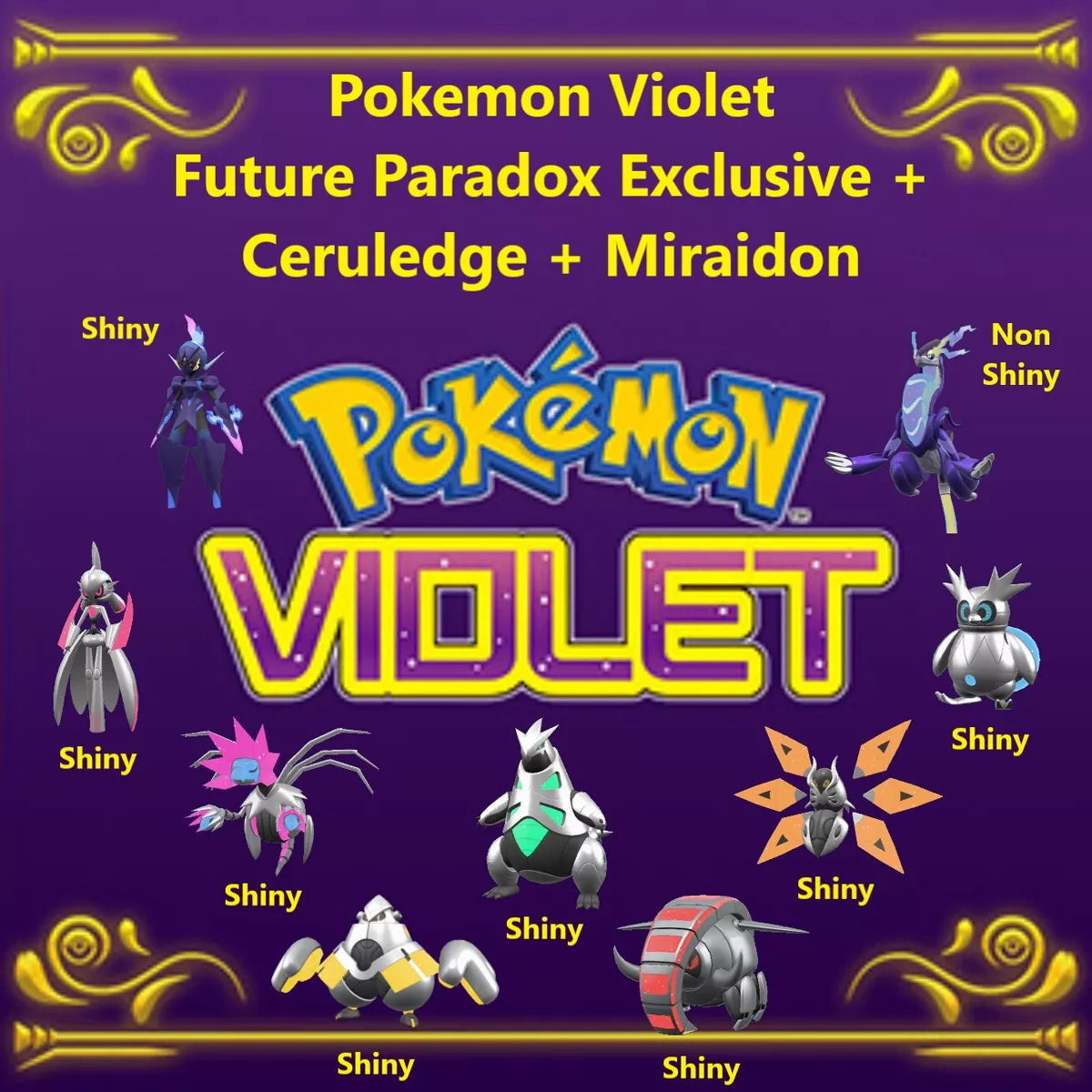 Pokemon Scarlet & Violet Shiny Pokemon 6IV