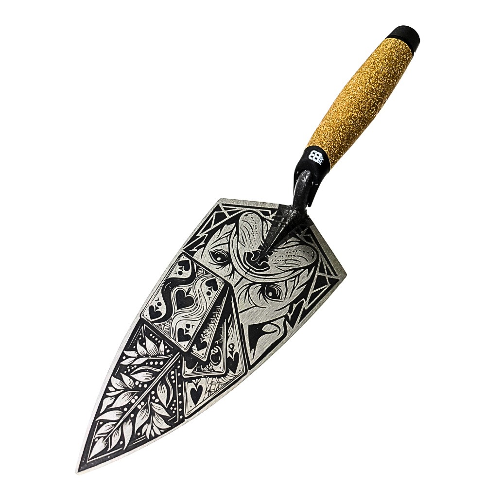 Brick Tattoo Trowel - Crompton 10"" Bulldog -Wall Art
