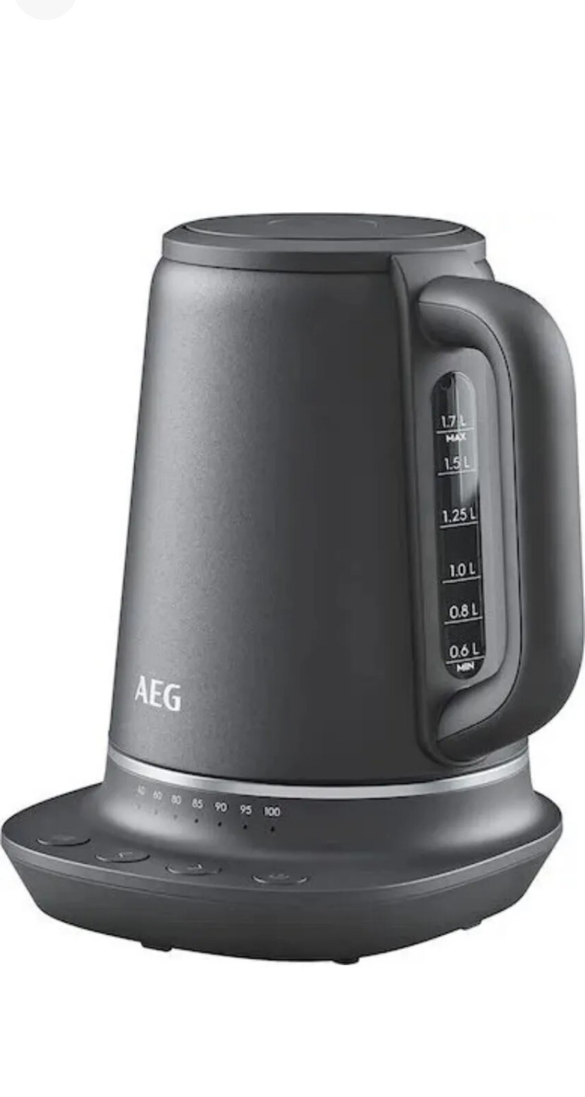 AEG GOURMET 7 Digital Temperature Control 1.7L KETTLE K716BPU Sparkly Grey eBay