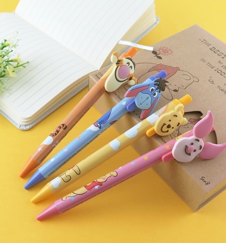 4x Disney Tigger Piglet Winnie the Pooh Doll Ink Pens Cute Bear Puppet Set Pig - Picture 5 of 11