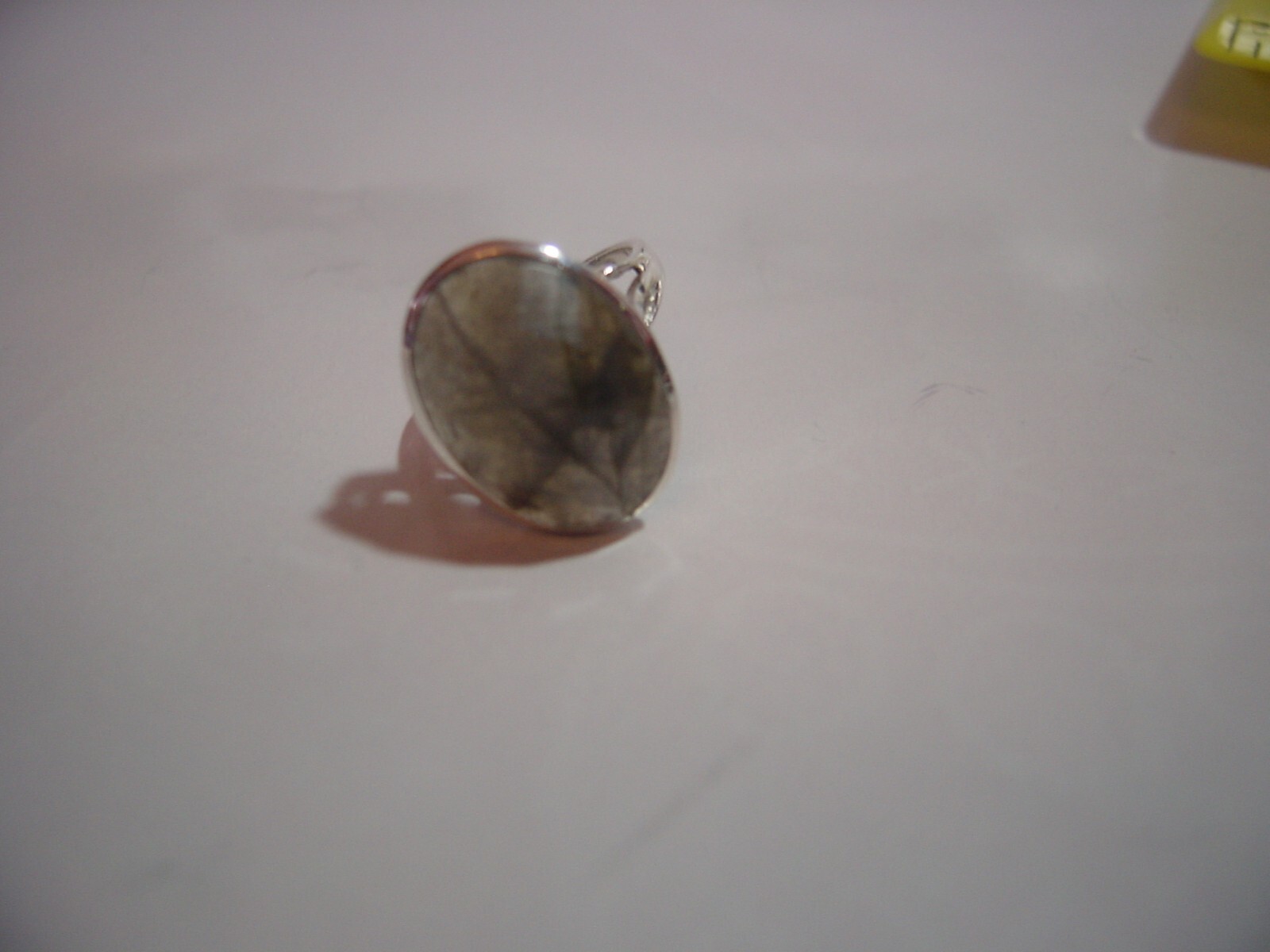 VINTAGE LARGE SOLID SILVER RING-SUPERB RAINBOW LA… - image 15