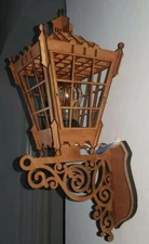 DIGITAL VECTOR FILE for CNC lazer, Wall wood lamp, wall wooden light fixture