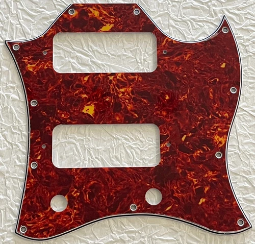 New Great-For Gibson SG P90 Pickup Style Guitar Pickguard Scratch Red Tortoise