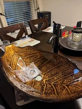 AsCoRP Bathroom Tempered Glass Vessel Sinks Geometry Countertop Basin Bowl Combo