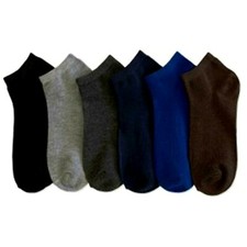 12 pairs Men Women Solid Plain Assorted Colors Ankle Spandex Sock Low Cut 6-11