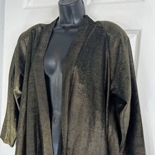 Womens 1980s Pierre Cardin Gold Metallic Card...