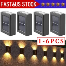 Outdoor Solar LED Deck Light Path Garden Patio Pathway Stairs Step Fence Lamp