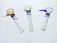 9mm Green,Blue & Yellow Male Glass Replacement Slide Bowl With Handle & O-Ring