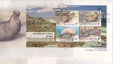 2011 WWF Australian Joint Territories Issue (Mini Sheet) FDC - Christmas Is PMK