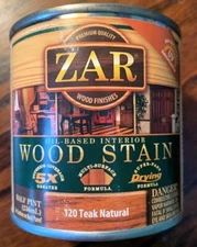 Zar Interior Stain 120 TEAK NATURAL  1/2 pint