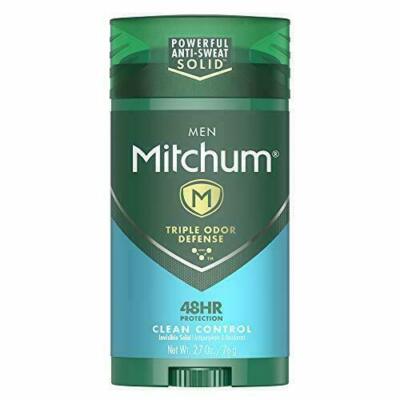 Mitchum Antiperspirant Deodorant Stick, Triple Odor Defense Invisible, Solid
