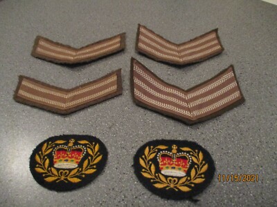 LOT OF ARMY CADET BADGES SARGENT CORPERAL AND ROCKEY MOUNTAIN RANGERS ...