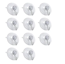 Suction Cup Clear Heavy Duty Hooks LOT 11 Wall Shower Vacuum Glass Window Sign