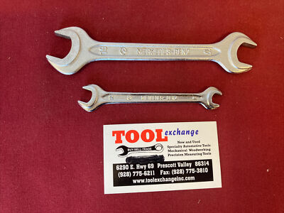 2 MINT Mercedes Benz Open End Wrenches Unior 8m 10mm Heyco 17mm 19mm Din 895