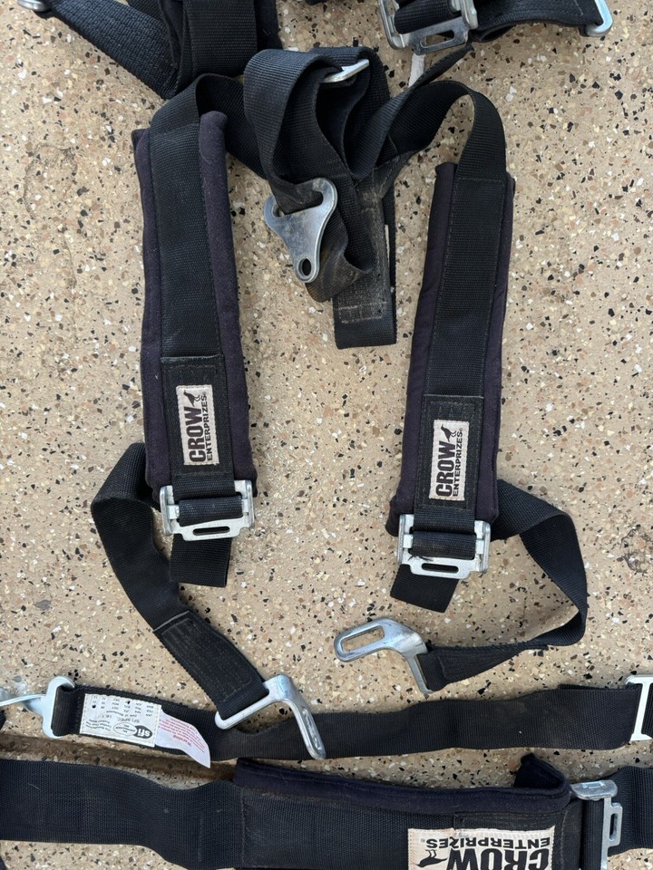Crow 5Point Harness System Black Racing Harness Expired NON SMOKER