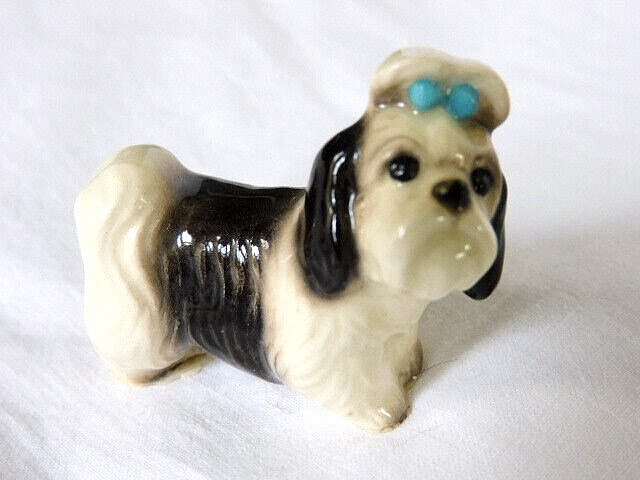 Hagen Renaker Shih Tzu Dog Figurine "Mandy", 1.5", Vtg. EXC.