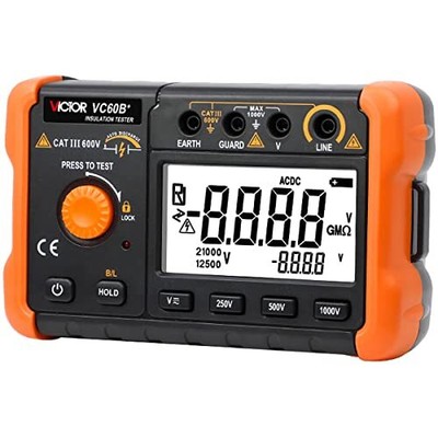 Vc60b+ Digital Insulation Resistance Tester Accurate Megohm Meter For Dc/ac Volt