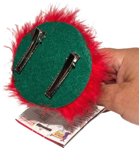 MINI PINZA PARA EL PELO ÁRBOL DE NAVIDAD Disfraz Decoración de Vacaciones Sombrero Divertido Rojo Piel Verde Foto 4 de 4