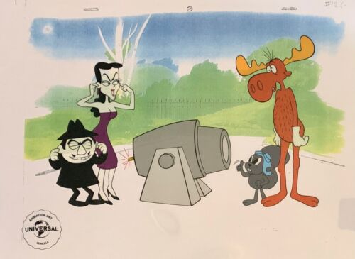 ROCKY and BULLWINKLE Limited Edition Sericel Cel Animation Art - Afbeelding 1 van 8