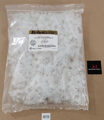 *NEW SEALED* Fisherbrand 05-408-129 Premium 1.5mL MCT Graduated Natural 500PK