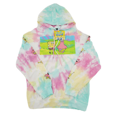 Nickelodeon Spongebob Squarepants Patrick Tie Dye Color Hoodie Size Small NWT