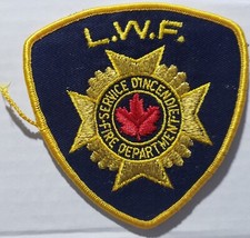CANADA ONTARIO WINDSOR L.W.F. F.D FIRE DEPARTMENT SERVICE D'INCENDIE PATCH BADGE