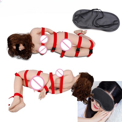 7PCS/Set Harness Strap Slaves Eye Mask Binding Belt  Binding Rope Restraints