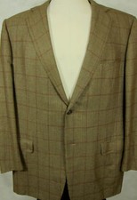 GORGEOUS Ermenegildo Zegna 15milmil15 Brown  Rust Sport Coat Dual Vents 46L