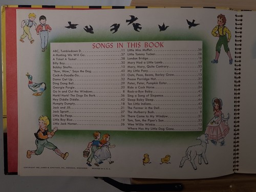 Vintage Children's Illustrated Song Book 1955 Hope Pfaffle & Marion Smith - Picture 6 of 8
