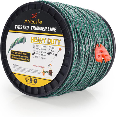 5-Pound Heavy Duty Twisted .155-Inch-By-759-Ft Dual Core String Spiral Trimmer L