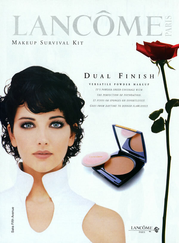 1996 Lancome Cristina Reali powder makeup 1-page MAGAZINE AD | eBay