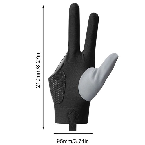 Snooker Billiard Glove Pool Left & Right Hand 3 Finger Billiard Glove For Unisex - Picture 34 of 40