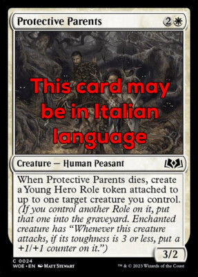 MTG PROTECTION PARENTS FOIL EXC - SCHÜTZENDE ELTERN 24 - WOE - MAGIC