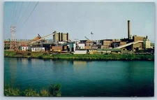 Postcard Great Lakes Paper Mill Fort William Ontario Thunder Bay Canada I1G