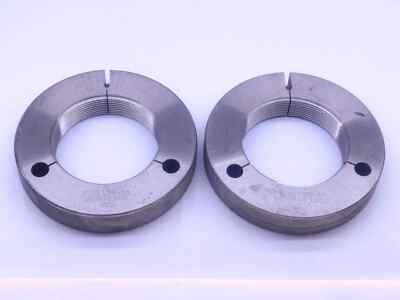 3'' 12 UNS 3A VERMONT THREAD RING GAGES 3.0 GO NO GO PDS= 2.9459 & 2.9412 UN