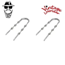 (2) F&R Original Lowrider 16" Bicycle Replacement Flat Twist Chrome Fender Brace