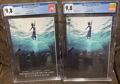 The Nice House on the Lake #2 CGC 9.8 DC Wanted Comix Exclusive A/B   RARE SET