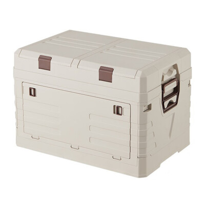 Aimisin 42 Liters Camping Outdoor  Folding Storage Box with 2 Compartment Boxes