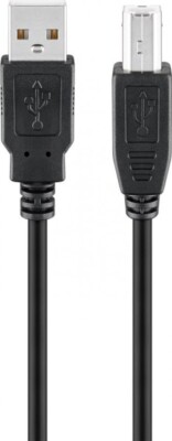 USB 2.0 Hi-Speed-Kabel, schwarz 3m