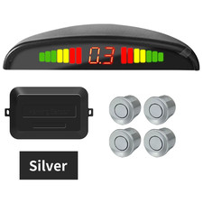 Car LED Parking Sensor Kit 4 Sensors 22Mm Reverse Radar Sound Alert Indicator Sy