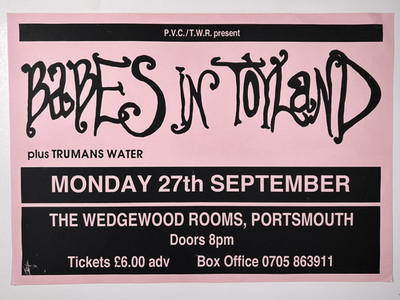 Babes In Toyland Original Plakat Wedgewood Rooms Portsmouth 1993 Trumans Water