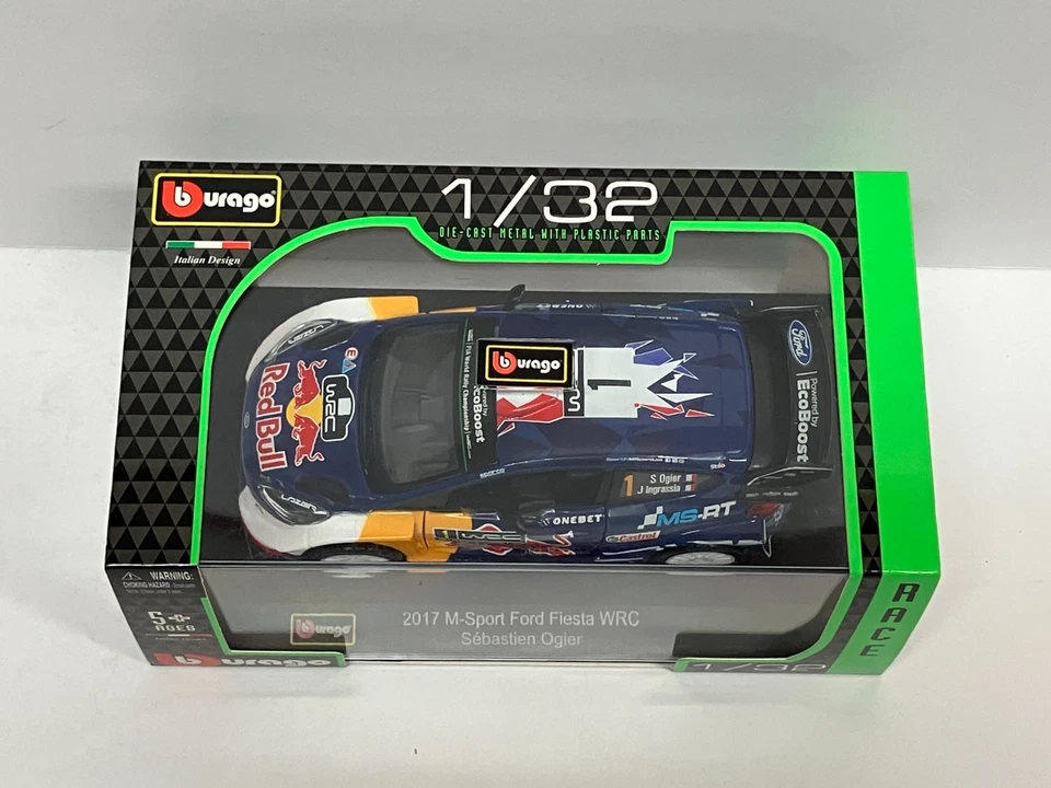 Burago 1/32 2017 M-Sport Ford Fiesta WRC Sebastien Ogier - Red Bull #1 Foto 2 de 4